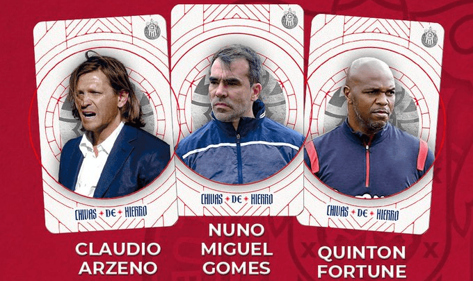 El cuerpo técnico de Veljko Paunovic. (@Chivas)