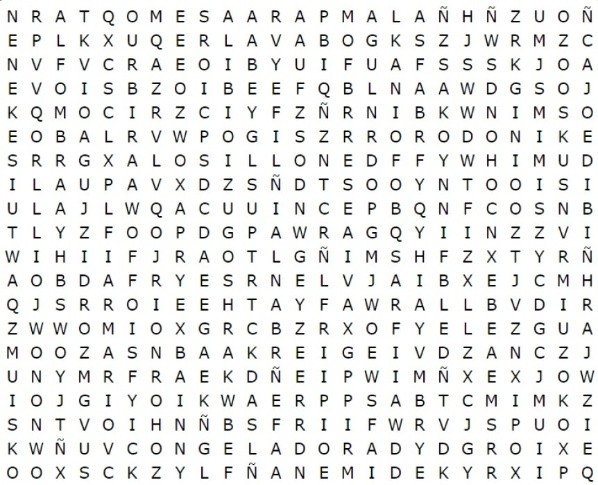 Encuentra la palabra MESA.