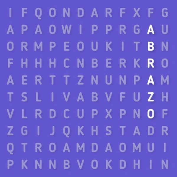 Solución de la sopa de letras.