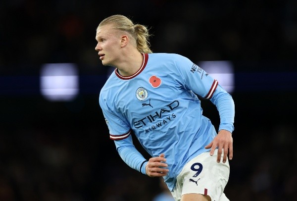 Erling Haaland regresó a la actividad con Manchester City el último fin de semana, pero está en duda para el duelo con Chelsea (Foto: Getty Images).