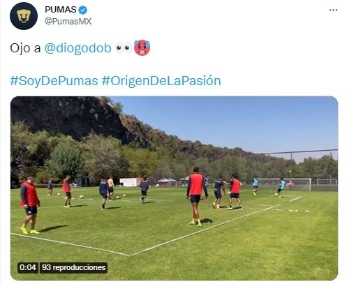 Twitter de Pumas UNAM.