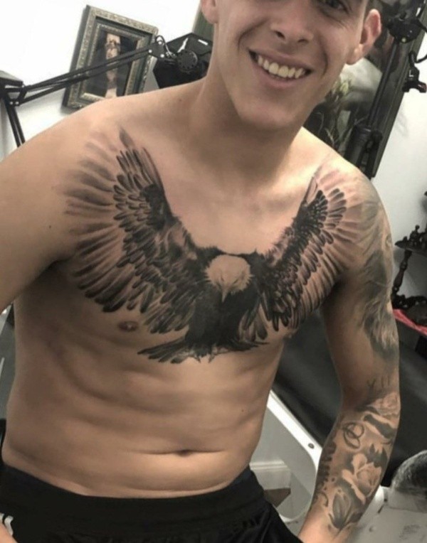 El tatuaje que se hizo Pavón en 2018.
