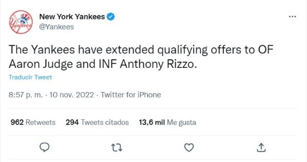 Twitter: @Yankees