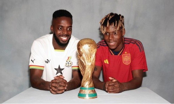 Iñaki Williams junto a su hermano Nico, que fue convocado por España para la Copa del Mundo (Foto: Twitter Iñaki Williams)