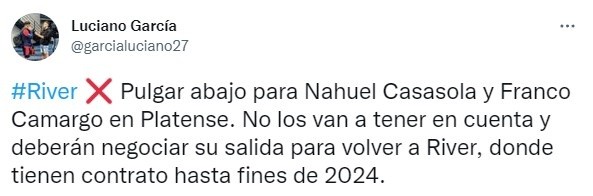 Franco Camargo es nuevo refuerzo de Platense