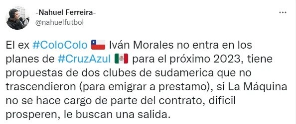 Foto: TW / Nahuel Freire