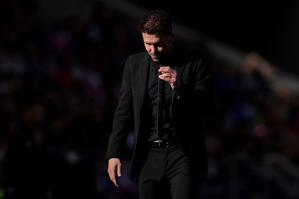 Simeone en Atlético. Getty.