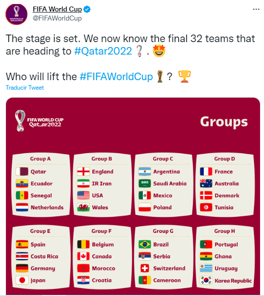 ¿Cuántos partidos quedan para el Mundial 2022