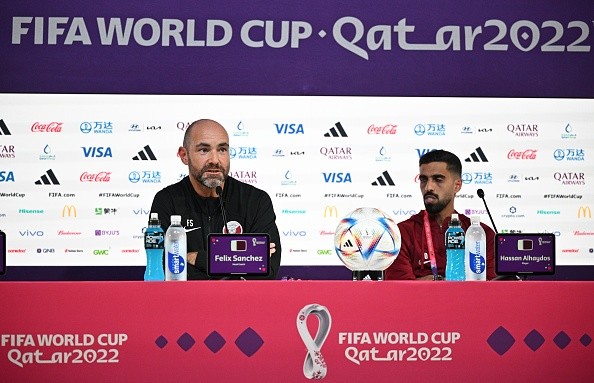 Conferencia de prensa de Qatar. Getty.