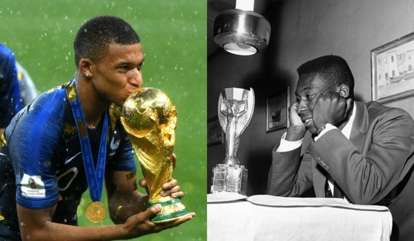 Kylian Mbappé y Pelé: Getty