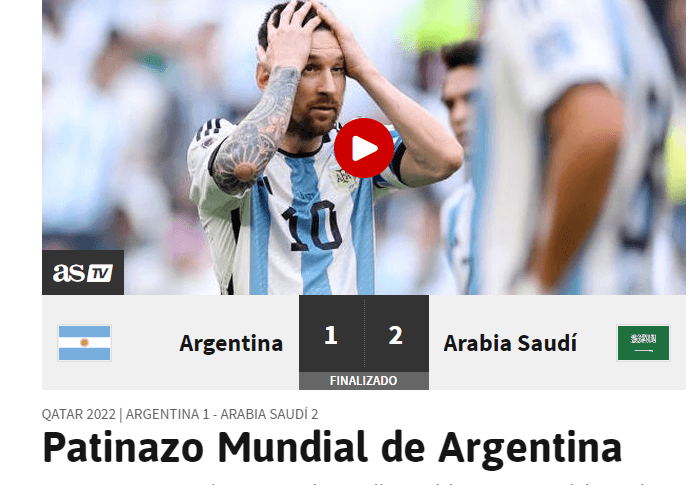 World-class slide by Argentina. As – Spain