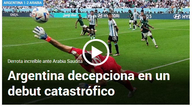 Incredible loss to Saudi Arabia. Argentina disappoints in a catastrophic debut. Marca – Spain