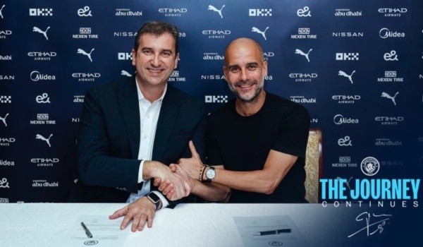 Pep Guardiola y Ferran Soriano en Manchester City: TW