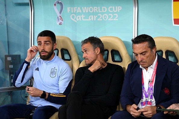 Luis Enrique con España. Getty.