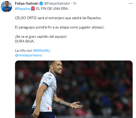 Celso Ortíz diría adiós. @FelipeGalindot