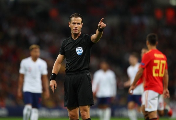 Danny Makkelie solo dirigió a España en un partido ante Inglaterra en 2018 por la UEFA Nations League (Foto: Getty Images)