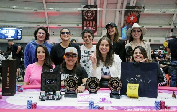 Mesa final do Ladies Event do BSOP Millions (Foto: Luis Bertzini/BSOP)