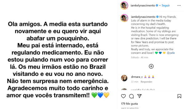 Fuente: Twitter Kely Nascimento (iamkelynascimento)