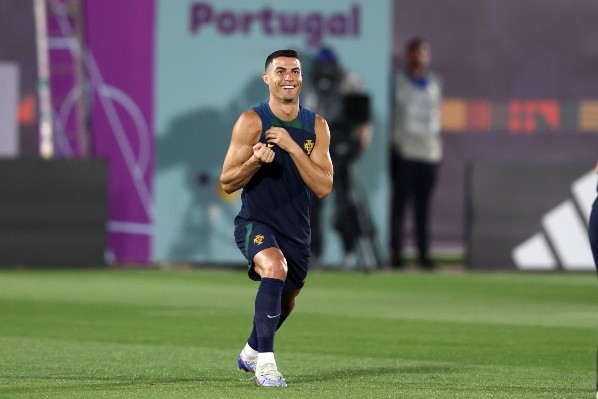 Cristiano Ronaldo entrenó de manera diferenciada en la previa del choque de Portugal con Corea del Sur (Foto: Getty Images)