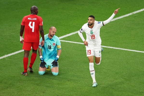 Youssef En-Nesyri estableció el 2-0 para Marruecos sobre Canadá (Getty Images)
