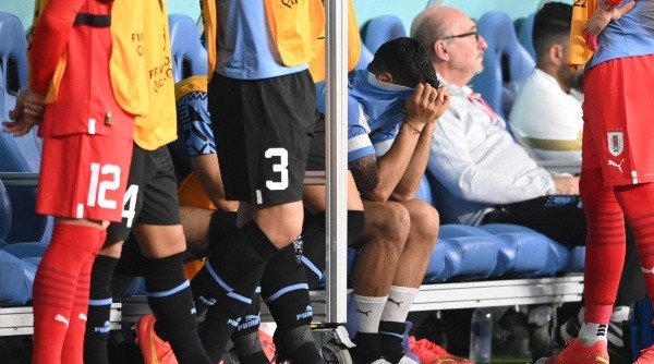 Suárez, desconsolado (Getty Images)