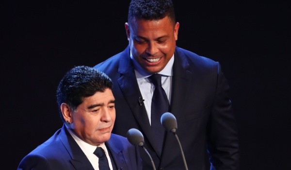 Diego Maradona y Ronaldo: Getty
