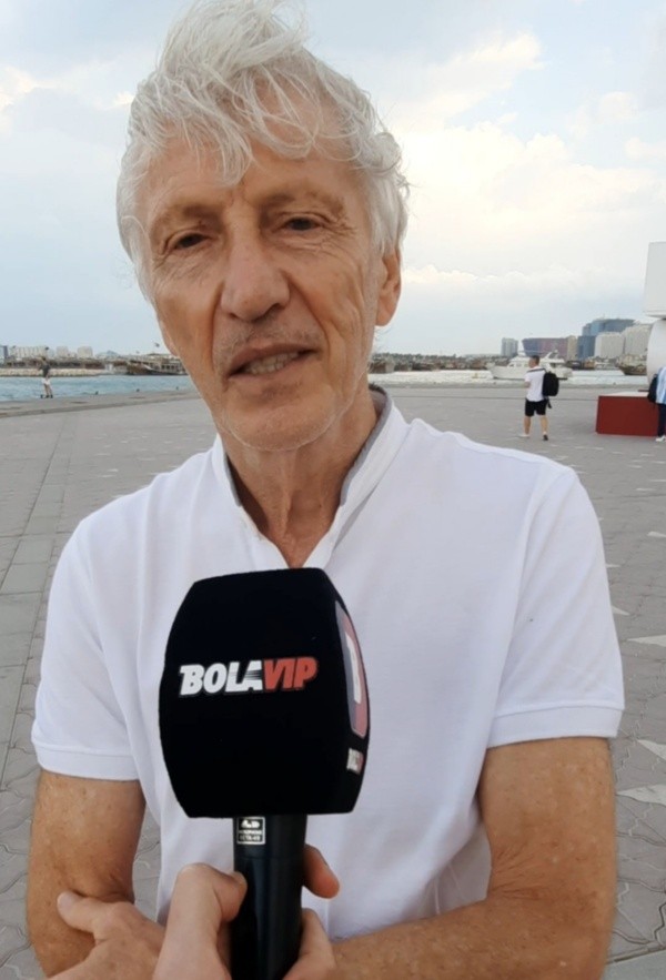 José Pekerman charlando con Bolavip en Doha.