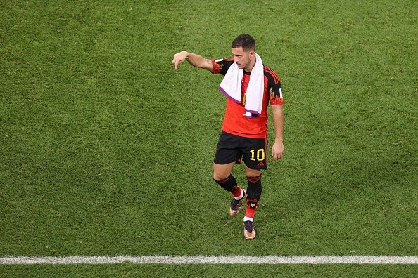 Hazard con Bélgica en Qatar 2022. Getty.