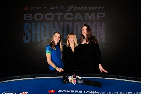 Susana Baranzelli, Roxanne Johnson e  Cătălina Teodorescu (Foto: Danny Maxwell/PokerStars)