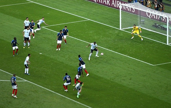 Argentina vs Francia en Rusia 2018. Getty.