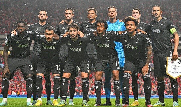 Juventus en formación de equipo. Getty.