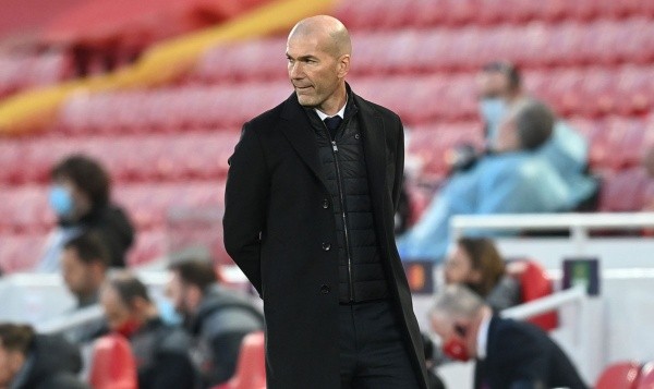 Zidane en dirección técnica. Getty.