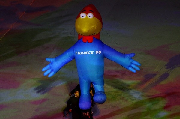 Footix, la mascota del Mundial en Francia 1998.
