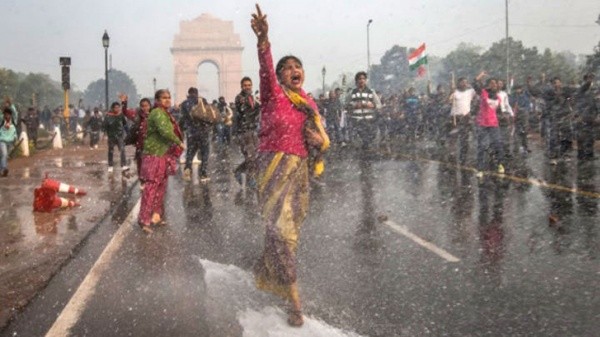 Protestas en Nueva Delhi para pedir por los derechos de las mujeres (Getty Images)