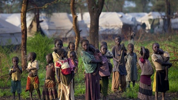 Una escena de refugiados de Sudán del Sur (Getty Images)
