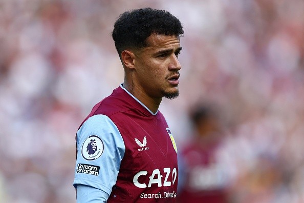 Coutinho en Aston Villa. Getty.