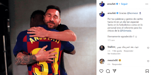 Fuente: Instagram Ansu Fati (ansufati)