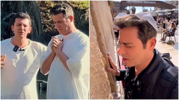 Celso Portiolli em viagem a Israel - Foto: Instagram @celsoportiolli