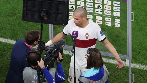Portugal se quedó afuera y Pepe terminó muy enojado con el árbitro argentino (Getty Images)