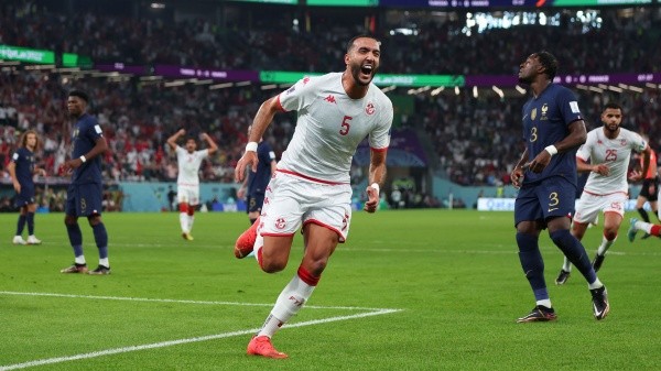Corrida repleta de alegría para Khazri, autor del gol de Túnez frente a Francia (Getty Images)
