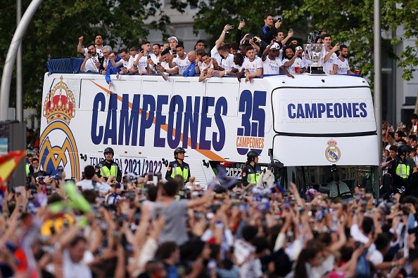 Festejo de LaLiga. Getty.