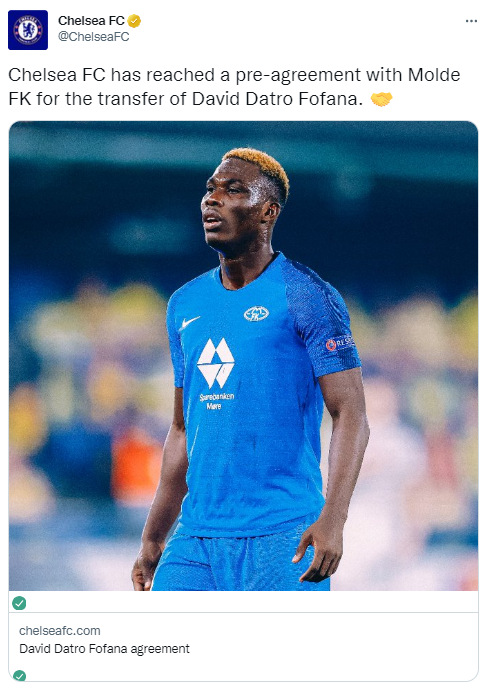 Fuente: Twitter Oficial Chelsea