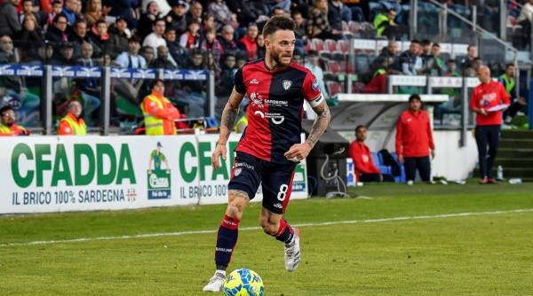 Nahitan Nández lleva 18 partidos en la Serie B con Cagliari