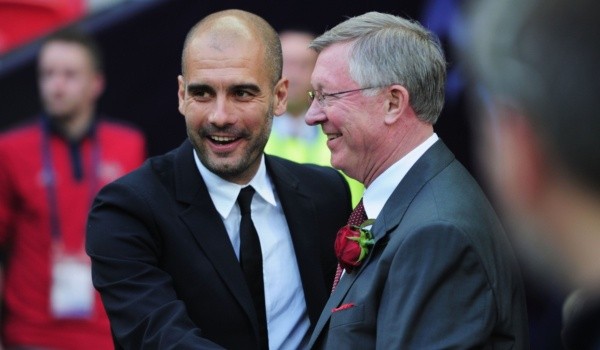 Pep Guardiola y Sir Alex Ferguson: Getty