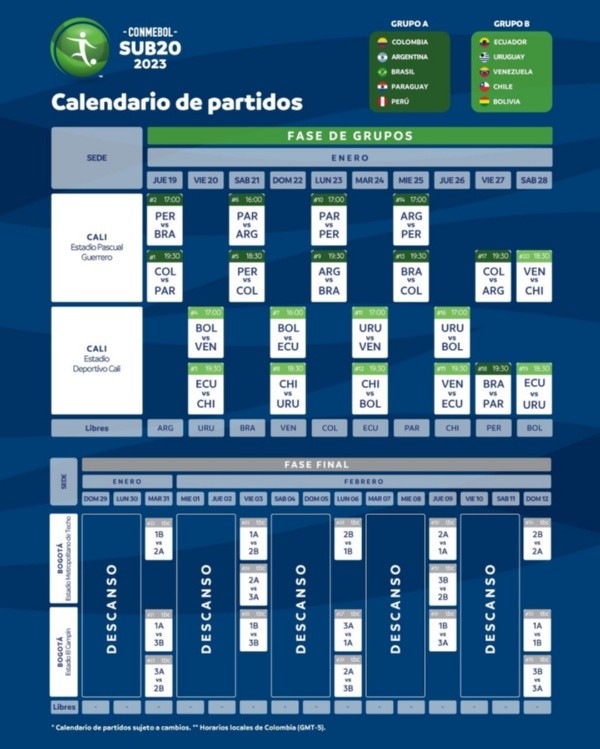 Baby Fútbol: el calendario de selecciones para el 2023. ·