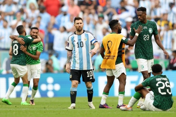 Arabia Saudita venció 2 a 1 a Argentina en la primera fecha de la fase de grupos de Qatar 2022. Getty Images.