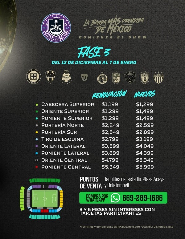 Foto: Twitter oficial de Mazatlán.