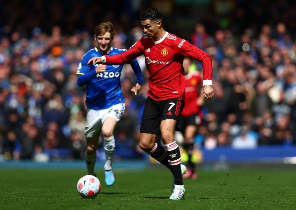 CR7 fue suspendido por un acto de indisciplina ocurrido en abril de 2022 tras una derrota de Manchester United ante Everton (Foto: Getty Images)