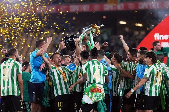 Betis, vigente campeón de la Copa del Rey. Getty.