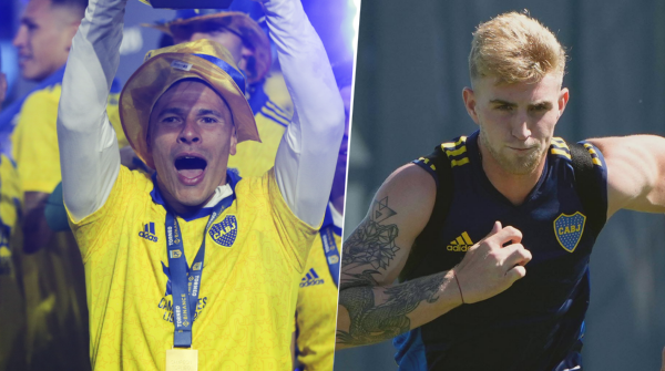 Roncaglia-Valentini, la dupla que se perfila para jugar con Racing. (Fotos: Getty/Boca)